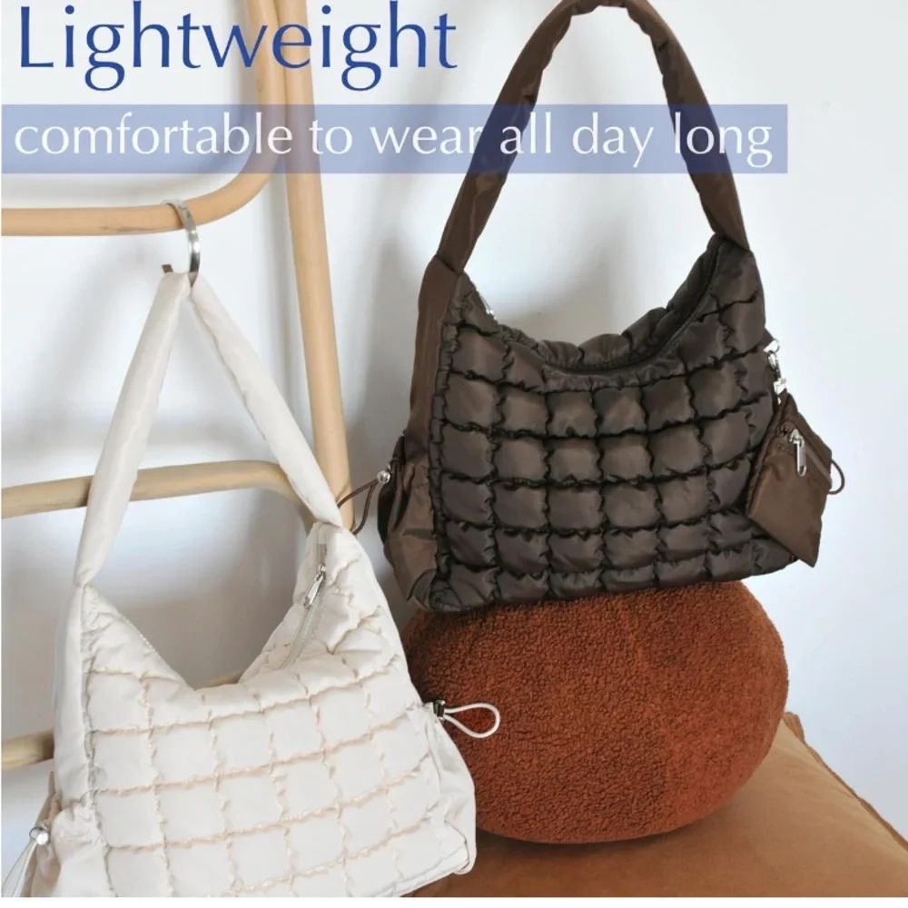Puffer Quilted Shoulder Bag